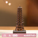 朱炳仁銅 文昌塔 家居書(shū)房電視柜辦公室客廳桌面裝飾創(chuàng  )意擺件 步步高升文昌塔小號