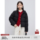 自巧小個(gè)子【杜邦三防】簡約短款羽絨服女2024冬裝新款立領(lǐng)外套 謐黑色 S (3碼)