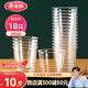 美麗雅一次性杯子航空杯240ml*18只 食品級加厚塑料水杯茶杯太空飲料杯