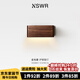 紐思維爾墻壁燈電視背景黑胡桃木客廳現(xiàn)代簡(jiǎn)約侘寂風(fēng)臥室床頭長(zhǎng)條過(guò)道燈 胡桃木色-下發(fā)光20cm-三色變光