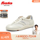 Bata小白鞋女2025夏商場(chǎng)新款牛皮厚軟底透氣休閑運動(dòng)板鞋ALI33BM5 米白 38
