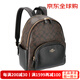 COACH(蔻馳) Court中號女士雙肩包 經(jīng)典品牌logo休閑背包 時(shí)尚大牌女包深棕拼黑色 5671 IMAA8尺寸：長(cháng)27*寬8*高30cm