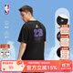 NBA球員號碼系列洛杉磯湖人勒布朗詹姆斯中性黑色運動(dòng)t恤男夏季短袖 湖人隊/黑色 XL