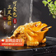 八千行金蟾茶寵擺件高端變色可養(yǎng)吸財(cái)招財(cái)茶具配件茶桌風(fēng)水精品蟾蜍