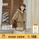 森馬（Semir）防護外套|外套女中長(cháng)款插肩袖三防秋季防風(fēng)連帽衣服101524109002