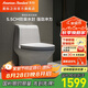 美標(biāo)適家小戶型虹吸式?jīng)_水連體馬桶陶瓷一體管加粗排污緩降輕音蓋1858 【寬大座圈】1816大尺寸虹吸馬桶 305坑距 290-390mm適用