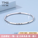 TTMIX正品pt950鉑金手鐲女白金手鐲圓形輕奢鉑金鐲子生日禮物 58mm 重10.83g 粗3.0mm