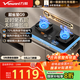 萬(wàn)和（Vanward）【超省星G9·定時(shí)無(wú)印面板】天然氣燃氣灶5.2kW+70%熱效率煙灶聯(lián)動(dòng)國家補貼20%家用煤氣雙爐G9L56
