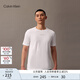 Calvin Klein運動(dòng)【吸濕速干】25春夏男士ck戶(hù)外跑步健身透濕短袖T恤GMS5K159 100-月光白 M