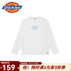 dickies 時(shí)尚寬松版型全棉印花長袖T恤 休閑運(yùn)動(dòng)上衣10986 白色 M