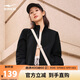 鴻星爾克外套女秋季女士針織開(kāi)衫衛衣立領(lǐng)修身運動(dòng)上衣短款|立型科技