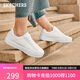 斯凱奇（Skechers）女鞋秋季舒適板鞋軟底外穿休閑鞋百搭時(shí)尚小白鞋通勤鞋185000