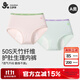 久歲伴兒童生理褲女童經(jīng)期三層加寬防漏內(nèi)褲護(hù)肚短褲吸濕排汗A類三角褲