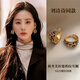 伊燦復古美拉德豹紋耳環(huán)女2025年新款爆款耳圈夸張小眾高級感耳釘耳飾 復古美拉德夸張豹紋耳環(huán)