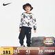 NIKE 耐克童裝男童純棉衛(wèi)衣+長褲2件套秋季新款兒童套裝
