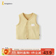 童泰（TONGTAI）嬰兒馬甲春秋季純棉寶寶衣服雙層加厚背心坎肩馬夾上衣黃色73cm
