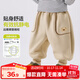 嘟嘟家【抗靜電】?jì)和澴佣炯雍駥殞氶L(cháng)褲秋冬男童童裝女童秋裝 卡其色 100