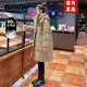 奧絲婕（Aosijie）高端品牌 羽絨服女中長(cháng)款2025冬季新款寬松加厚白鴨絨小個(gè)子外套 卡其色 M 【108-125斤】