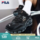 FILA【男女同款】斐樂男女鞋跑步鞋七夕送掠奪者舒適休閑鞋慢跑運(yùn)動鞋 黑/中灰-BM【男款】 43