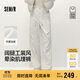 森馬（Semir）商場(chǎng)同款|休閑褲女冬季拼接寬松加絨長(cháng)褲2025闊腿褲101725127001A