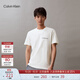 Calvin KleinJeans夏季男女情侶中性休閑通勤ck字母純棉凈色短袖T恤J324671