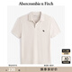 ABERCROMBIE & FITCH【舒適透氣】男裝25夏季新款經(jīng)典小麋鹿POLO衫T恤KI124-5182 米色 M (180/100A)