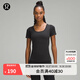 lululemon丨Ebb to Street 女士運動(dòng)短袖 T 恤 LW3FEJS 運動(dòng)上衣 黑色 XXS /2