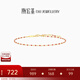 潮宏基 至簡(jiǎn)幸福紅繩18K金手鏈女士彩金手飾金珠送女友生日禮物紅18K金 鏈長(zhǎng)約15cm+延長(zhǎng)鏈