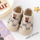 格素凡嬰兒鞋子軟底寶寶寶寶家居鞋透氣春秋夏款不掉跟地板襪鞋嬰兒秋冬 米色布標 12.5 內長(cháng)cm(10-15個(gè)月)