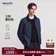 HECHTER商務(wù)休閑夾克男式三防老錢(qián)風(fēng)春秋外套易打理立領(lǐng)高級感行政新款 寶藍色【三防款】 XL (52）