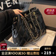 CinvaiKrose包包女包大容量高級感托特包女士2025新款單肩包菱格包生日禮物 黑色