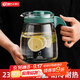 天喜涼水壺大容量玻璃冷水壺花茶杯家用茶水泡茶壺2300ml禮物