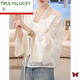 TRULY&LUCKY歐根紗白色防曬衣襯衫外套女夏季薄款2025年新款國(guó)風(fēng)罩衫薄紗上衣 襯衫 L 【建議105-115斤】