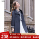 百圖betu女裝2025秋季新款風(fēng)衣立領(lǐng)仿單寧寬松文藝風(fēng)外套女2508T96 深牛仔藍 L