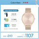 凱文克萊（Calvin Klein）官方CK女表簡約輕奢雙針女石英手表送女友金色25200002七夕禮物