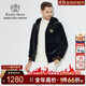 Raidy Boer/雷迪波爾【金絲絨】男雙頭鷹拉鏈偏厚夾克外套3042-70 黑色 175/50/L