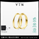 YIN「隱」系列莫比烏斯環(huán)1.8素金情侶對(duì)戒18K金戒指對(duì)戒節(jié)日禮物 1.8mm(18K隱金) 15號(hào)