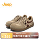 Jeep吉普復古百搭德訓鞋女舒適透氣休閑鞋時(shí)尚丑萌平底鞋 灰色 39 