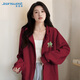 真維斯（Jeanswest）運動(dòng)外套女衛衣美式春秋款連帽2025新款早秋開(kāi)衫套裝小個(gè)子上衣女