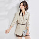 TERRE BLEUE西裝外套女春秋季2025新款氣質(zhì)顯瘦休閑百搭時(shí)尚帶腰帶小西服女
