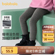 巴拉巴拉balaOne兒童加絨打底褲女童加厚保暖2025冬裝新款長(cháng)褲子 深花灰00102 150