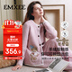 嫚熙（EMXEE）秋冬牛油果半邊絨月子服加絨產(chǎn)婦哺乳孕婦睡衣家居服可可熊 粉色L