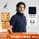 諾帝卡（NAUTICA）【單件直降】男裝25春夏新款棉氨珠地親膚多色短袖翻領T恤KE5101 藏青4NV M