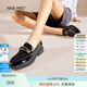 NINE WEST/玖熙樂(lè )福鞋秋冬新款一腳蹬金屬扣百搭通勤單鞋女 黑色 37