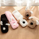 銘匯通小狗地板襪可愛(ài)女生襪子腳冷神器冬季保暖腳襪腿套加絨加厚地毯襪 自選備注 2雙 均碼 加絨加厚
