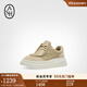 ASH女靴2024秋季新款I(lǐng)KON真皮運動(dòng)鞋女厚底增高松糕鞋百搭老爹鞋潮鞋 深卡其色/卡其色 36