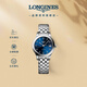 浪琴（LONGINES）瑞士手表 軍旗系列 機械鋼帶女表 對表 L42744926 