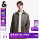杰克·瓊斯（JACK&JONES）男裝春秋寬松皮衣舒適簡(jiǎn)約時(shí)尚純色潮流休閑外套短款上衣PU夾克男 E08 橄欖綠 版型偏大，卡碼拍小 M 175