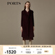 PORTS寶姿女裝秋冬新品長袖中長大衣LN9C079JWF089 莓紫色 XS (2)