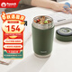 孔雀（Peacock）燜燒杯316不銹鋼保溫飯盒便攜燜煮杯宿舍燜燒壺燜燒罐-DKC 草綠色 500ml
